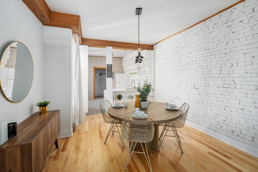 דירות מונטריאול Chic Mile-End 3Br Getaway - Free Parking, Sleeps 8 מראה חיצוני תמונה